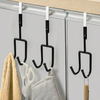 Set Of 3 Double Door Hook Hanger, Over The Door Hook, Soft Rubber Heavy Duty Hooks Set Of 3 Double Door Hook Hanger, Over The Door Hook, Soft Rubber Heavy Duty Hooks