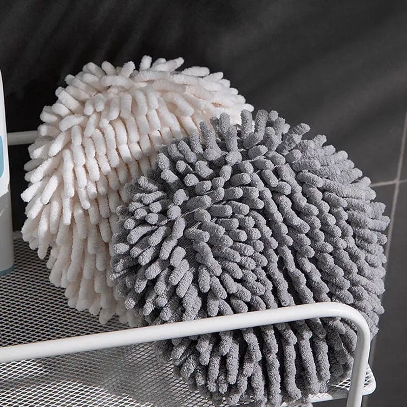 Microfiber Hand Ball Towel, Pompom Hand Towel, Hanging Hand Wipes, Kitchen Bathroom Hand Towel Ball with Hanging Loops, Quick Dry Soft Absorbent Fluffy Towel, Soft Absorbent Hand Drying Towel, Creative Hand Wipe Ball