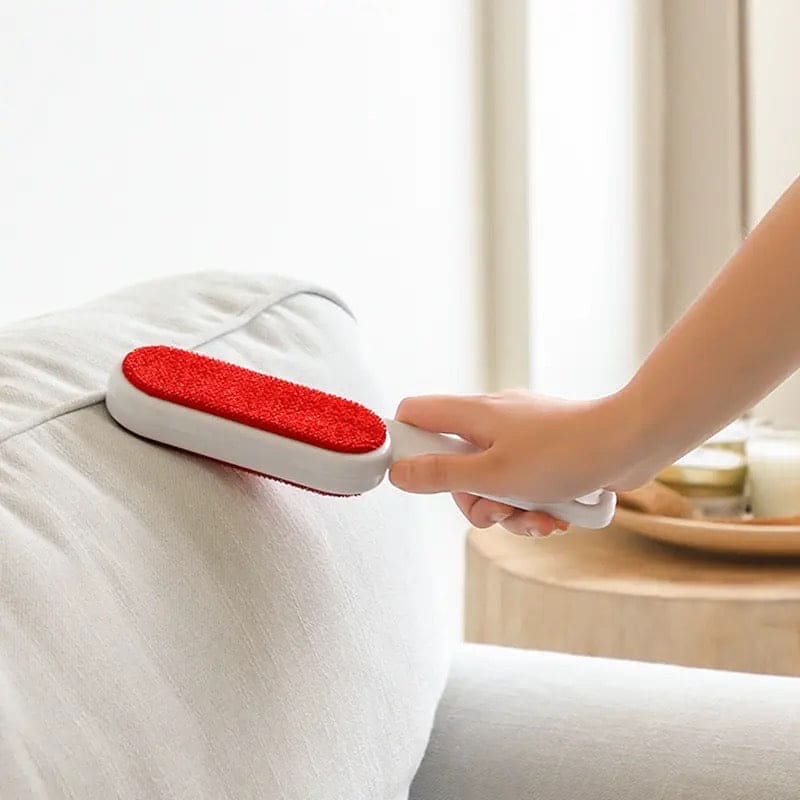 Double Sided Static Brush, Magic Fur Cleaning Brush, Fluffy Clothing Brush, Handheld Pet Hair Cleaning Brush, Clothes Lint Cleaner Brush, Portable Sofa Clothes Cleaning Flannel Brush, Reusable Lint Roller Brush