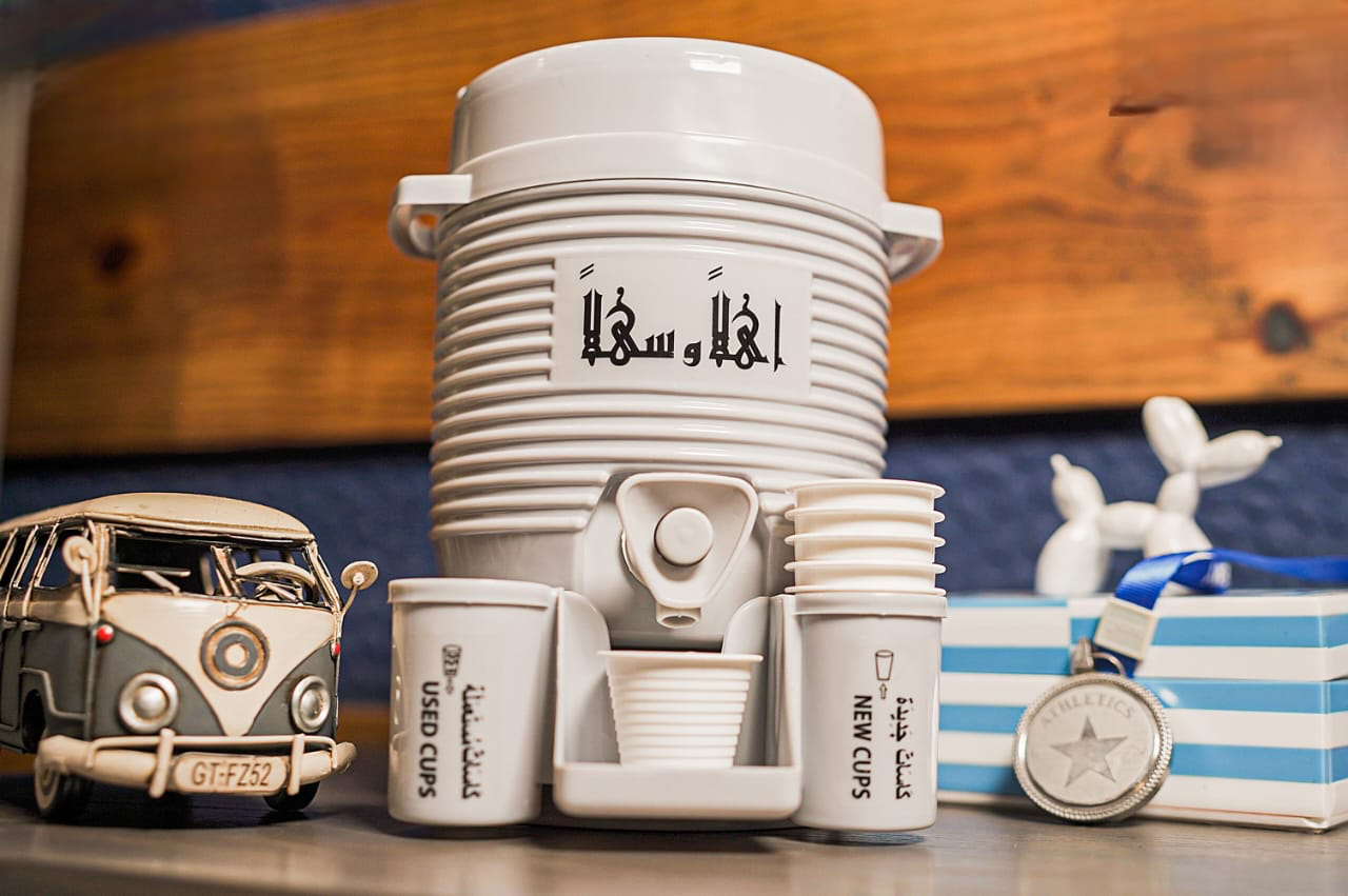 Water Cooler With Glass, Mini water cooler tank, Kitchen Beverage Dispenser Cooler