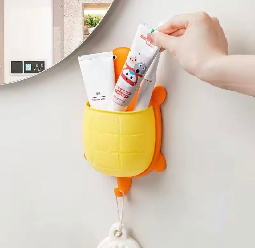 Turtle Design Toothbrush Holder, Creative Cute Mobile Holder, Wall Mounted Creative Soap Holder