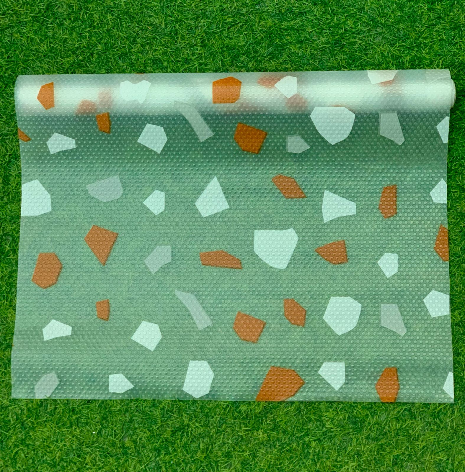 Printed Fridge Liner, Silicon Drawer Mats, Non-Adhesive Waterproof Kitchen Cabinet Liners, Multipurpose Anti Frost Waterproof Pad, Washable Cooler Liner for Home Kitchen
