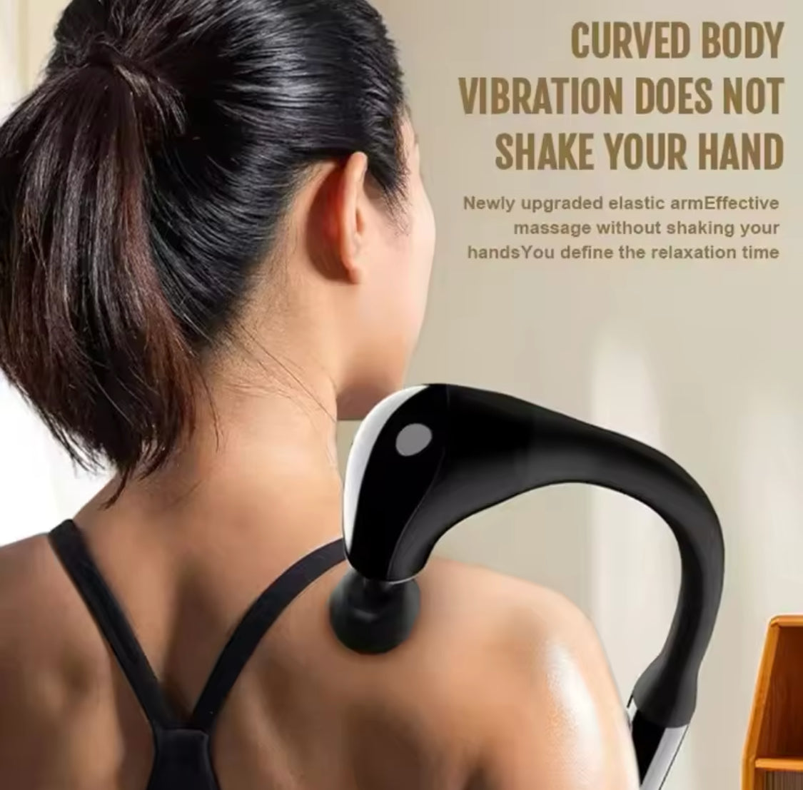 Electric Deep Body Massager, Body Relaxation Massage Machine, Long Handle Body Massager Gun