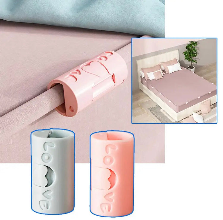 Set of 10 BedSheet Clips, Plastic Non-slip Clamp Quilt Bed Cover Device, Curtain Blanket Buckles