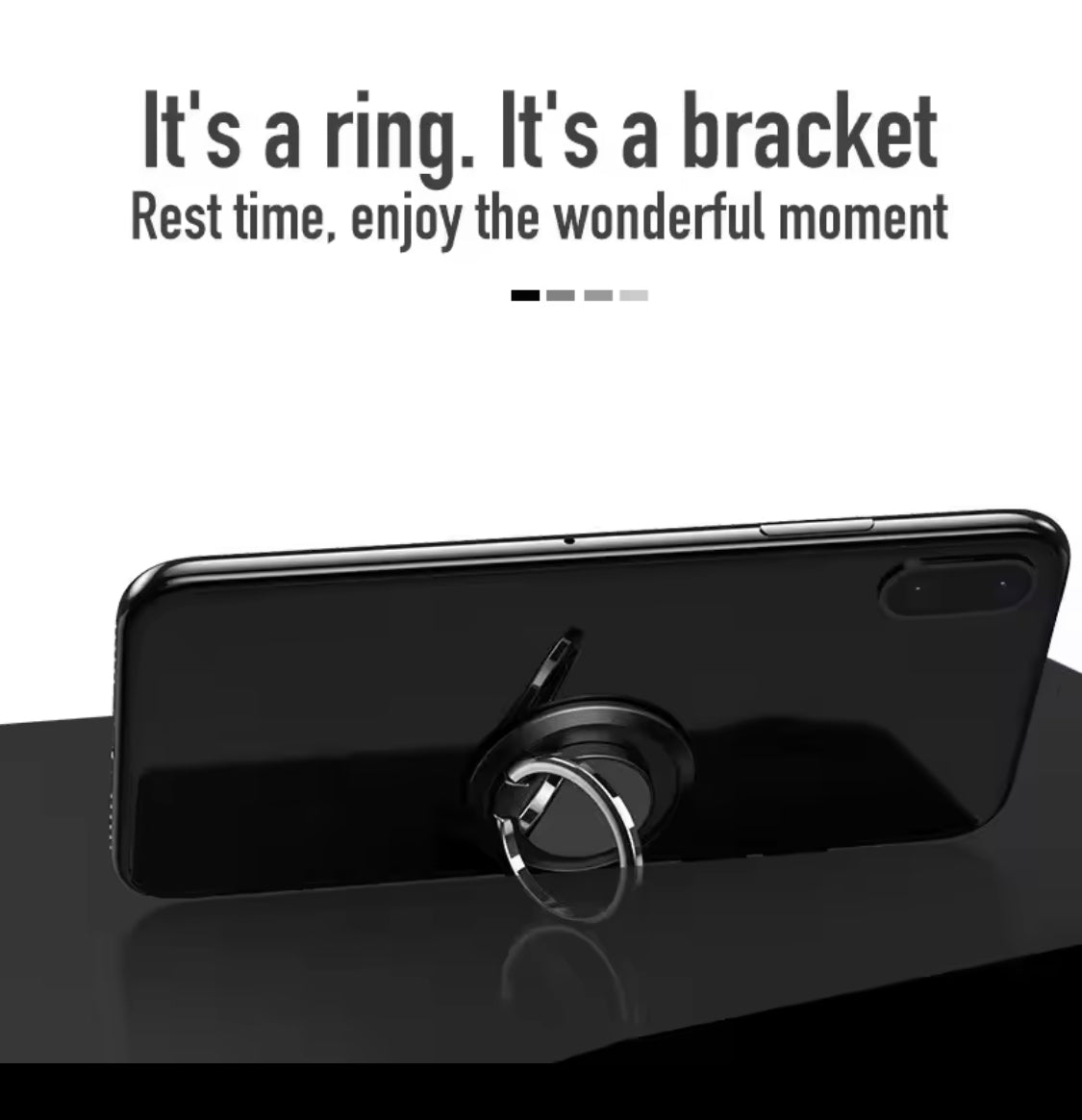 360° Rotating Phone Ring Holder, Portable Mobile Phone Bracket, Universal Compact Phone Stand