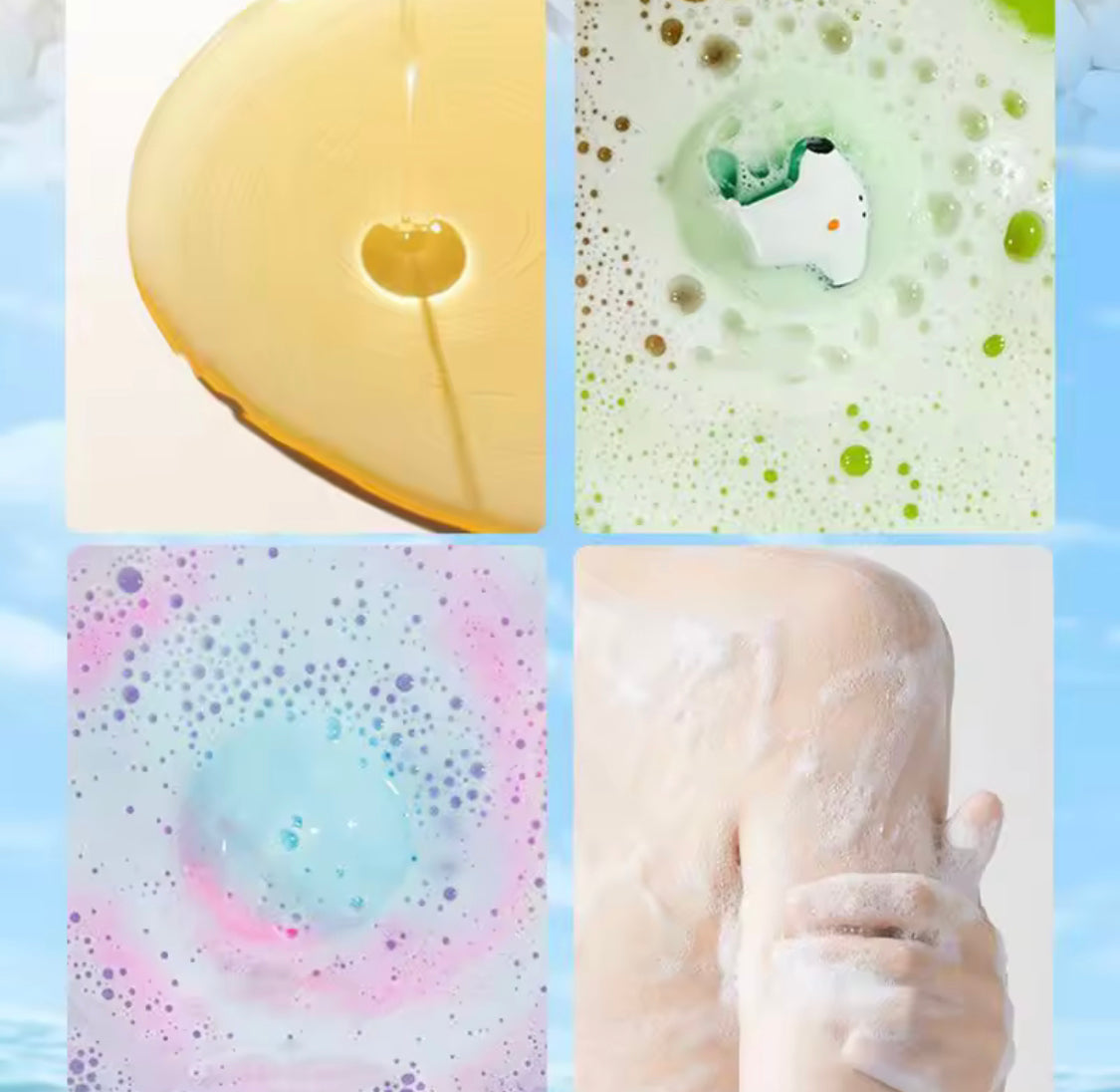 Kids Bubble Bath Balls Bomb Toy, Bubble Balls with Surprise Toys, Cleansing Body Bath Salt Balls