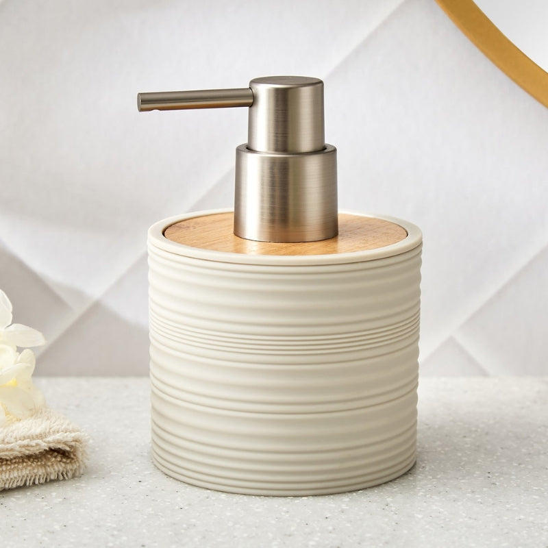 Nordic Style Bathroom Soap Dispenser, Modern Striped Soap Dispenser, Bathroom Countertop Soap Dispenser, Luxury Countertop Soap Dispenser