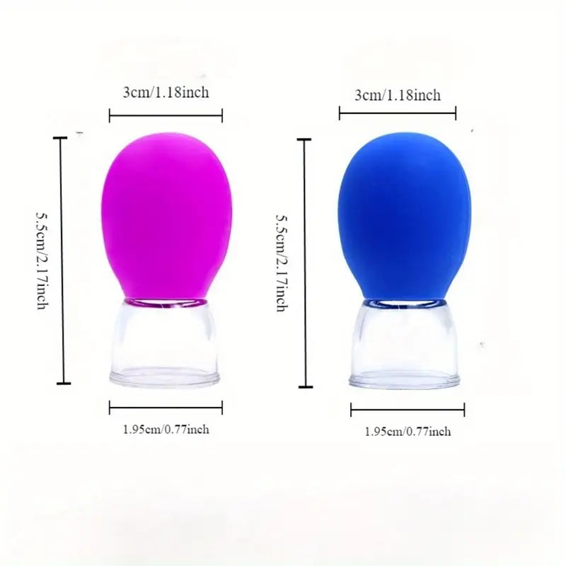 Facial Cupping Vacuum Machine, Facial Lifting Beauty Therapy Tool, Silicone Cupping Cups for Muscle Relaxation