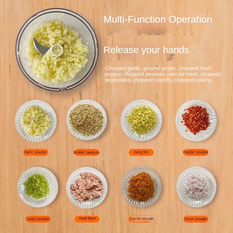 Mini Onion Chopper, Home Easy Mini Chopper, Small Food Processor, Electric Mini Garlic Cutter Masher, Portable Vegetable Fruit Meat Food Chopper, Wireless Mini Food Chopper, Vegetable Crusher Tool, Kitchen Chopping Gadget