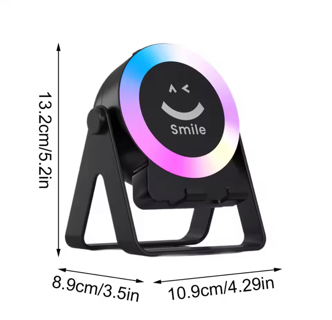 4 In 1 Wireless Speaker With RGB Light, Wireless Bluetooth Speaker With Mobile Phone Bracket, Party LED Lights Wireless Speaker