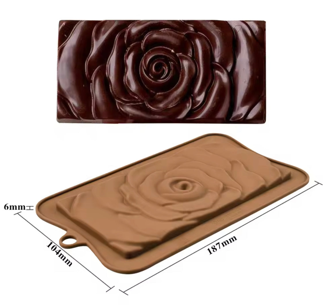 Silicone Chocolate Rose Flowers Shape Mold, Silicone DIY Chocolate Mold, Cake Decoration Tools