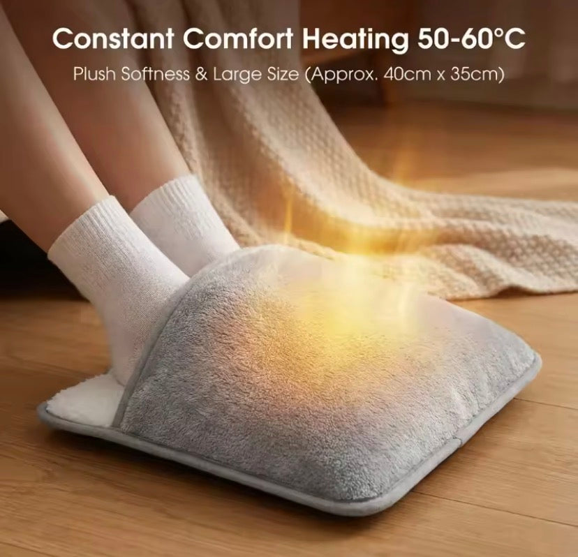 USB Powered Soft Plush Washable Foot Warmer, Household Foot Warmer, Washable Foot Heating Pad
