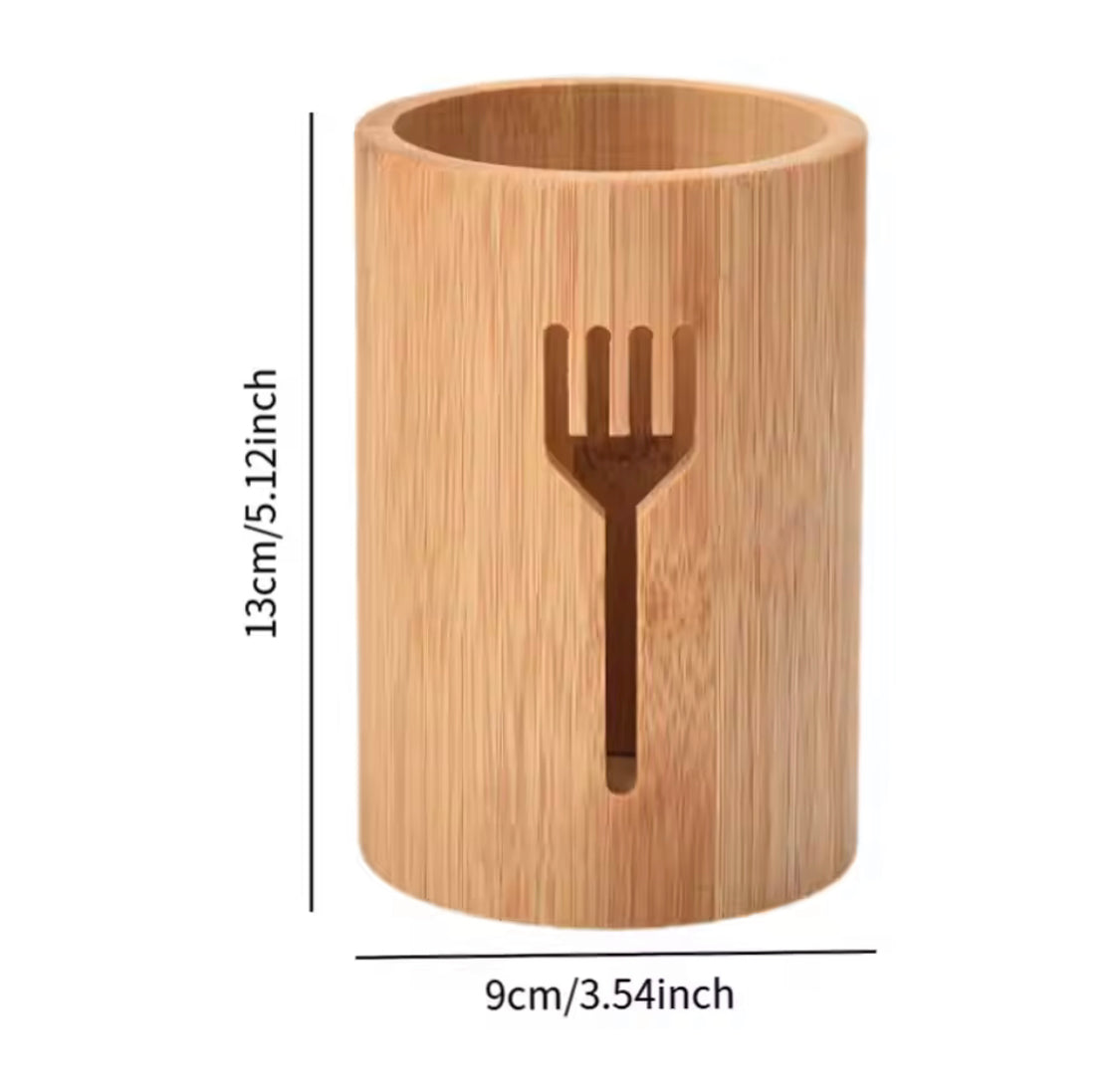 Eco Friendly Natural Bamboo Chopsticks Holder, Kitchen Storage Holder, Multifunctional Household Tableware Spoon Box
