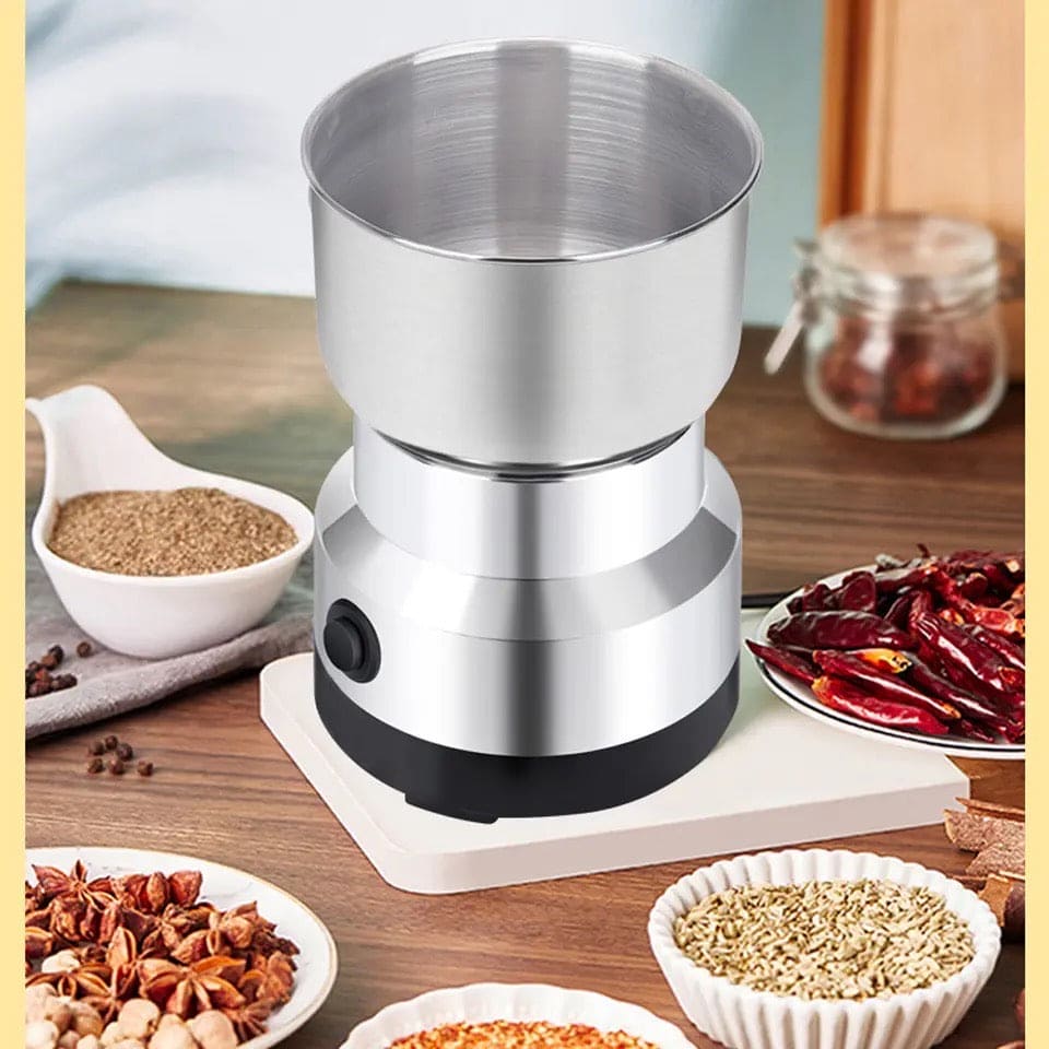 Nima Electric Grinder Blender, Portable Mini Electric Coffee Grinder, Spice Pepper Juicing Grinder, Kitchen Grain Machine, Multifunctional Smash Machine, Bowl Blender And Grain Mixer, Stainless Steel Mini Grain Mill