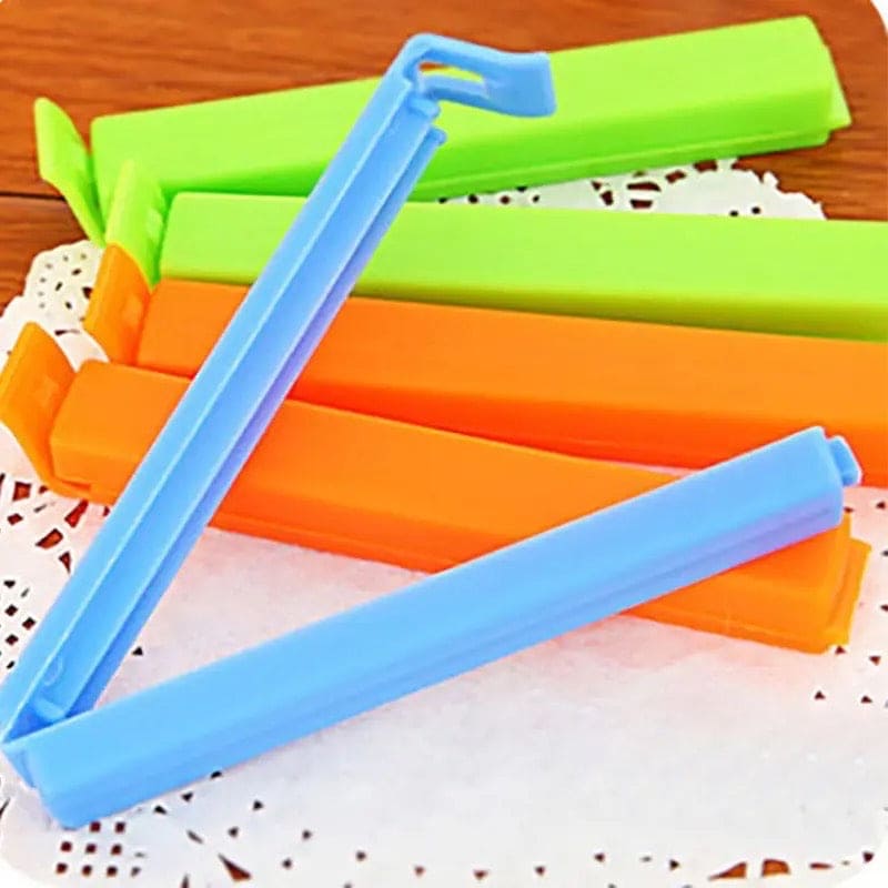 Set Of 4 Bag Sealing Clip, Portable Kitchen Storage Food Snack Seal Clips, Kitchen Storage Sealer Clamp, Plastic Storage Sealing Rod, Clamp Food Close Clip Seal Kitchen Tool, Freezer & Fridge Bag Sealing Clips, Kitchen Food Bag Clips