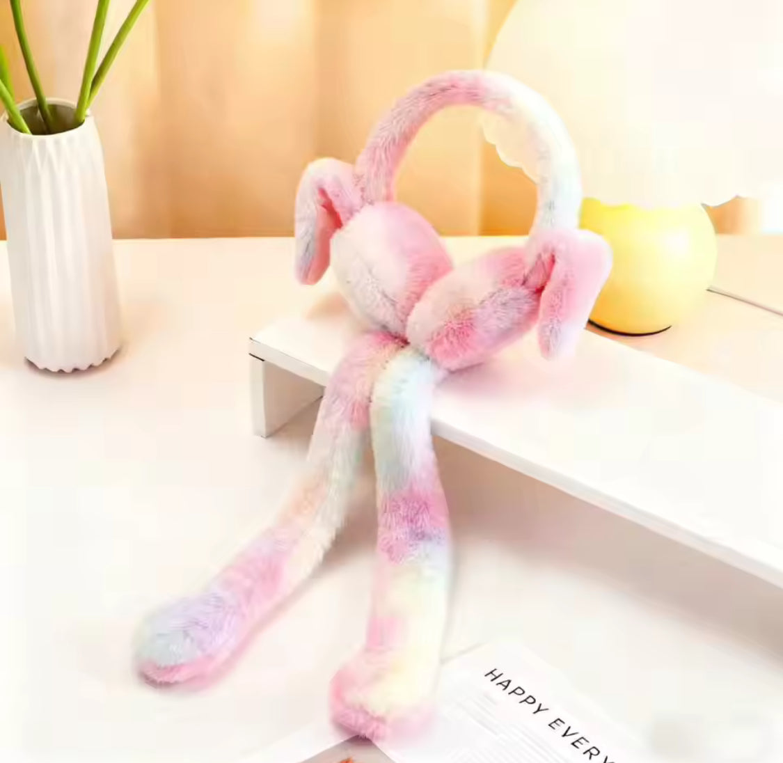Warm Furry Ear Muffs, Colorful Rabbit Ear Covers, Cute Bunny Plush Ear Muffs, Student Ear Covers