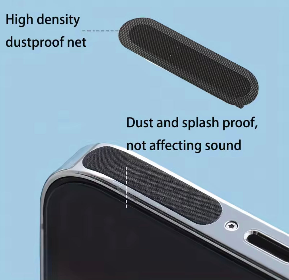 Set Of 3 Universal Phone Port Protector, Dust Proof Mesh Sticker, Mobile Phone Dustproof Net Stickers, Dust Proof Protection Film
