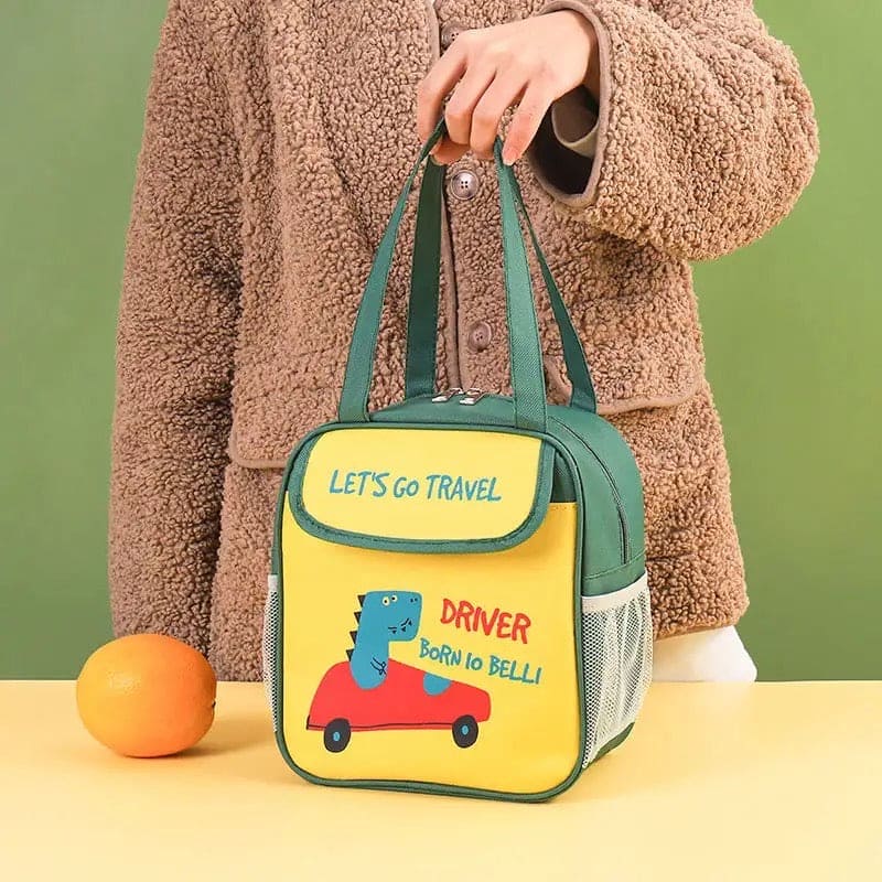 Kindergarten Lunch Bag, Cartoon Insulated Lunch Bag, Multipurpose Cute Aesthetic Pouch, Picnic Travel Breakfast Thermal Food Bag, Portable Bento Meal Bag, Elementary School Lunch Bag, Waterproof Oxford Cloth Thermal Bag