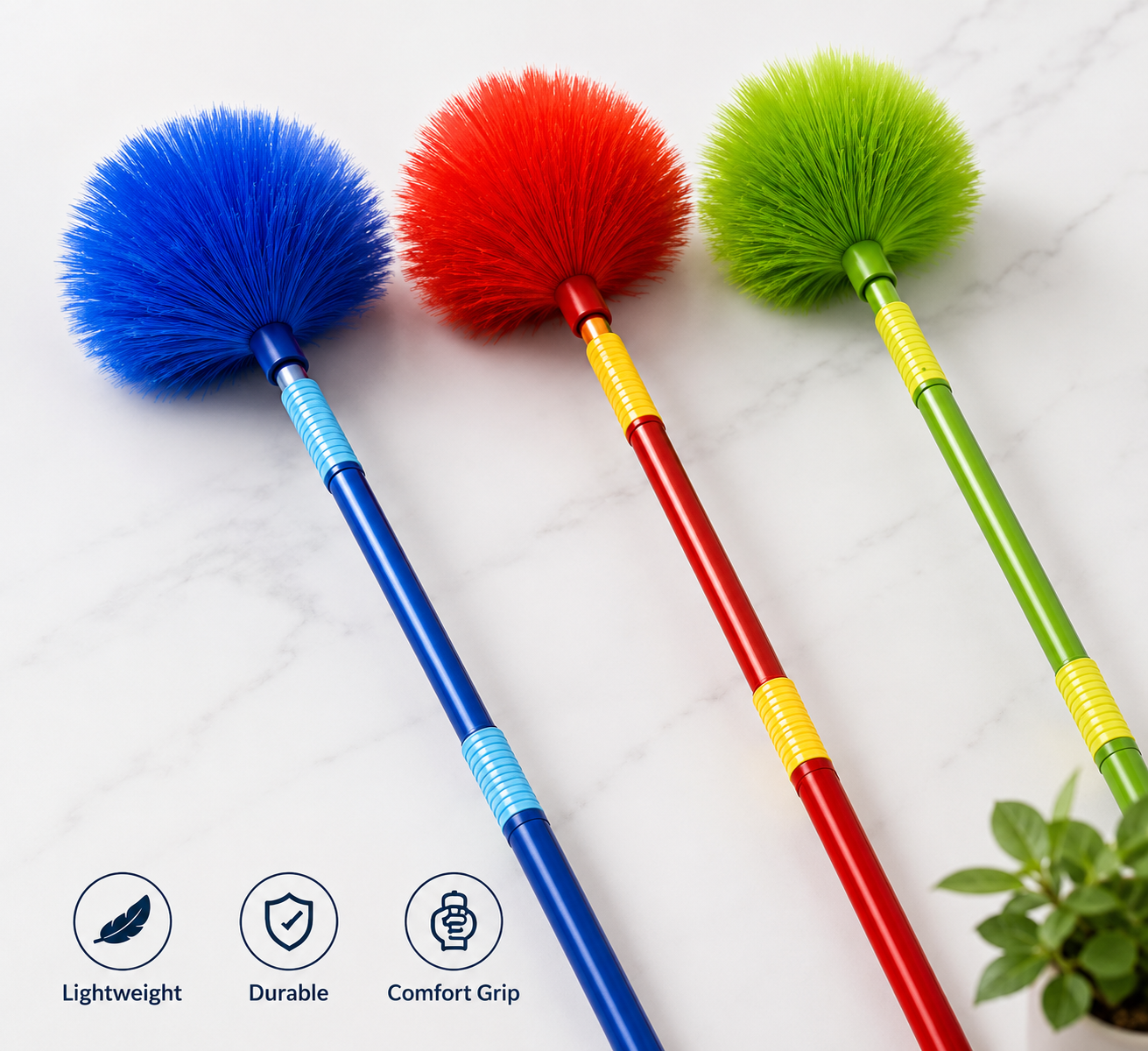 Premium Telescoping Ceiling Duster, Adjustable Ceiling And Fan Cleaning Brush, Extendable Microfiber Ceiling Duster, Soft Fiber Extendable Dust Brush