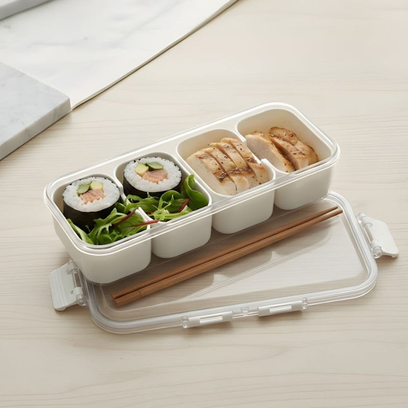 4 Grid Refrigerator Storage Box, Transparent Food Storage Box, Fruit And Vegetable Storage Box