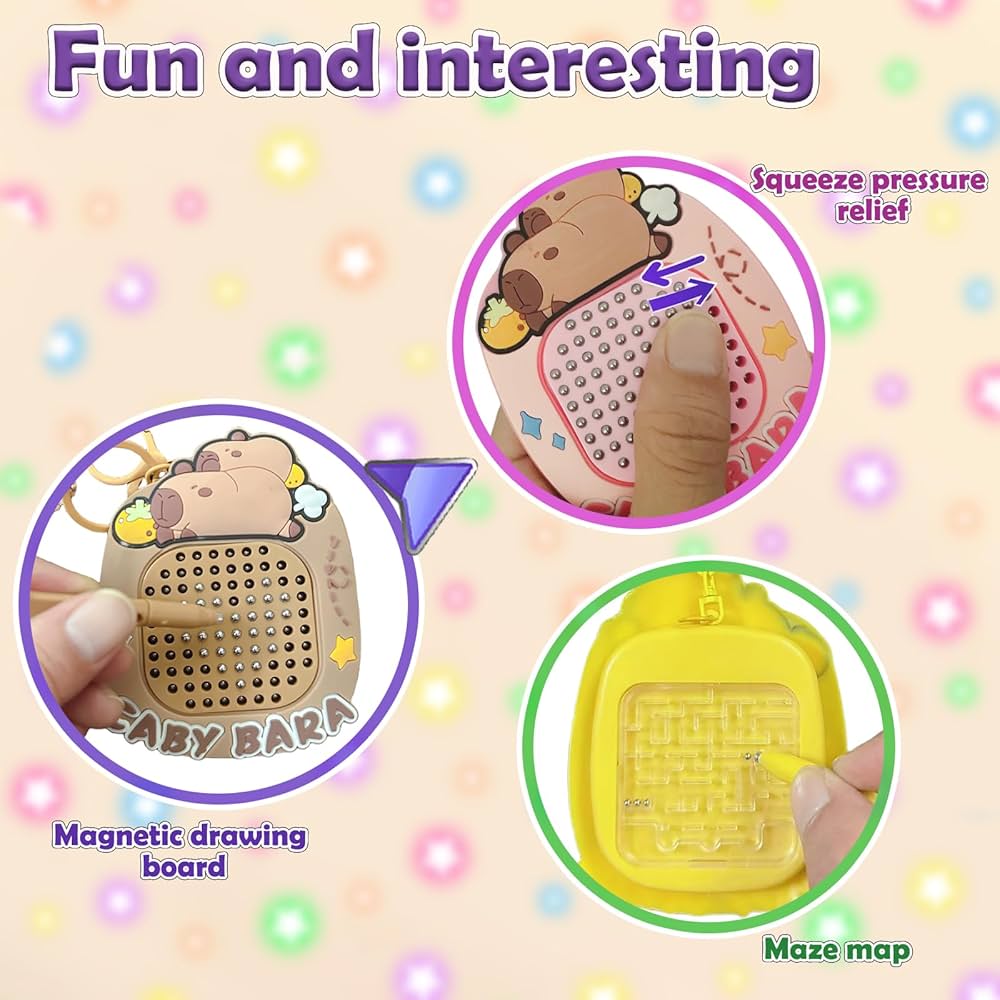 Magnetic Steel Ball Drawing Board, Kids Stress Relief Educational Toy, Portable Doodle Board