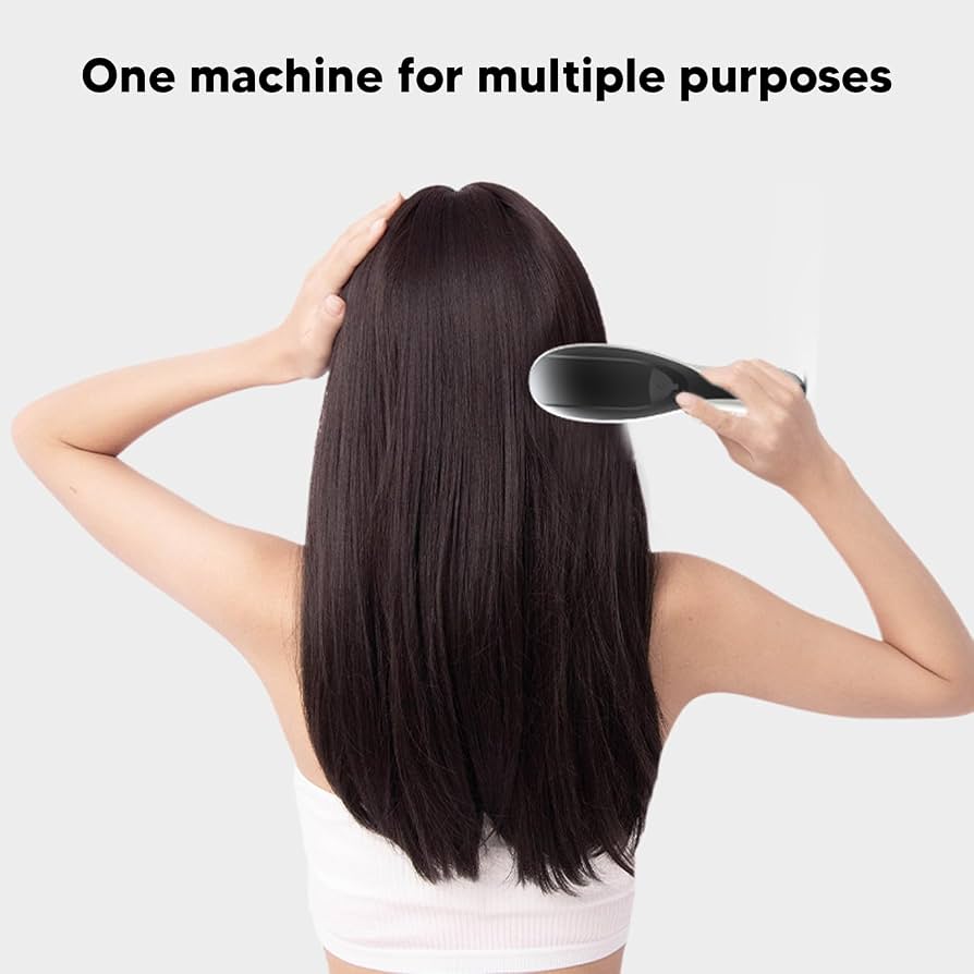 Ultrasonic Vibration Scalp Massager, Electric Scalp Massage Brush, Handheld Vibration Head Massager with Spray, Anti Hair Loss Scalp Massager