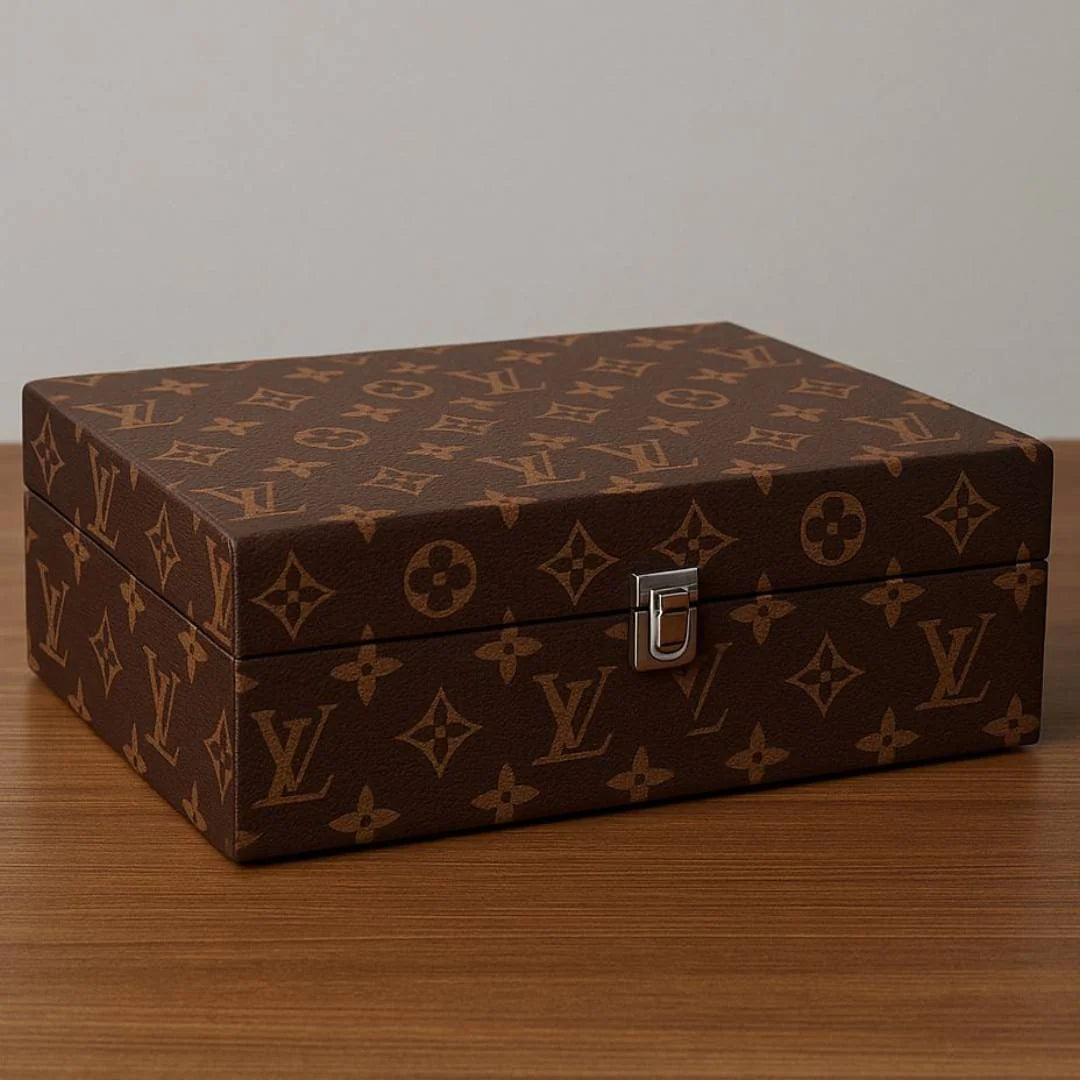 Luxury Louis Vuitton Vanity Jewellery Box, Portable Jewellery Box For Necklaces, Travel Jewelry Box Organizer