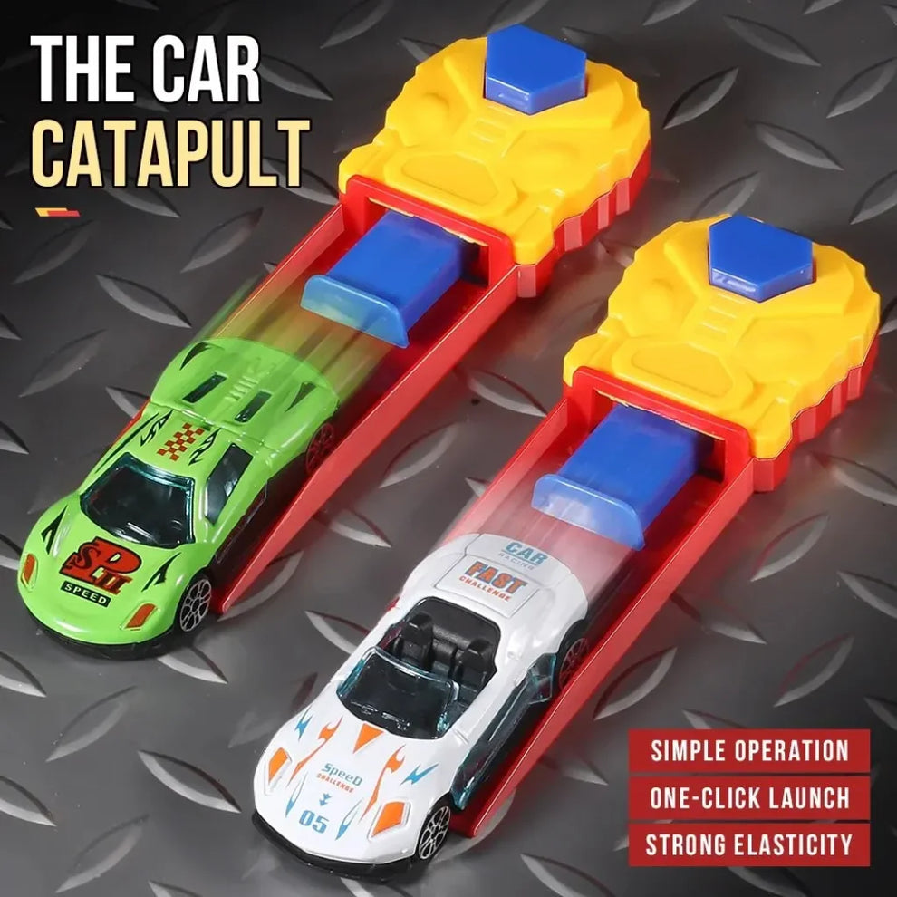 Kids Catapult Launcher Toy, One Click Car Launching Toy, Super Speed Car Launch Game