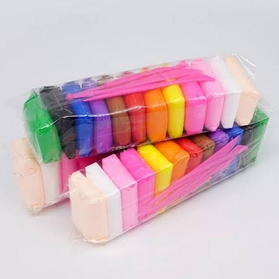12 Color Modelling Clay With Tools, Magic Clay Artist Studio Toy, Firstly Traders Air Dry Clay Non-Toxic Modeling Clay & Dough, Soft Stretchable Clay, Art Crafts Gift for Kids