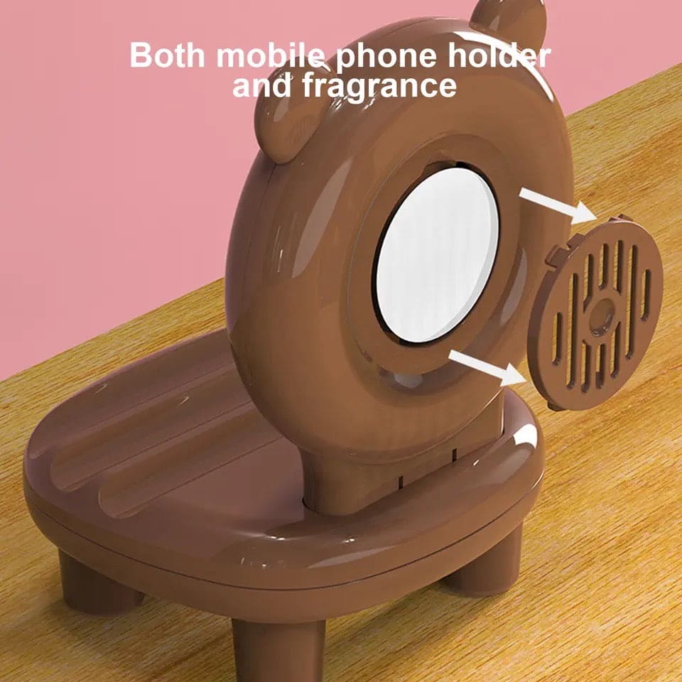 Animal Mirror Mobile Holder, Mini Cartoon Desktop Mobile Phone Holder, Cute Pet Lazy Person Mobile Stand, Portable Animal Chair Phone Bracket, Decorative Phone Holder