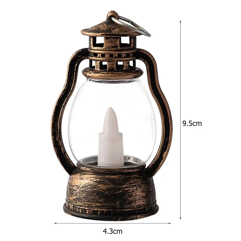 Mini Lantern Lamp, Kerosene Retro Oil Lamp, Flameless LED Lamp, Electronic Candle Light, Smokeless Portable Hanging Lantern, Electronic Candle Craft Horse Light, Wind Light Candle, Wedding Arrangement Atmosphere Light