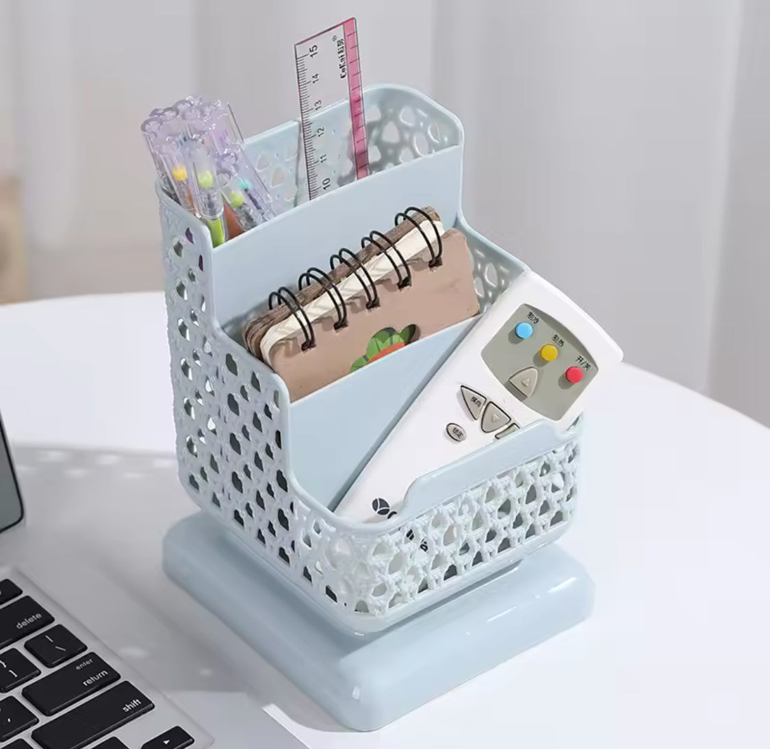 3 Step Stationery Desktop Organizer, Desktop Office Penholder Organizer, Stationery Desk Organizer