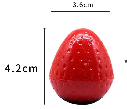 Strawberry Lip Balm, Cute Moisturizer Makeup Lip Balm, Natural Cosmetic Lip Gloss