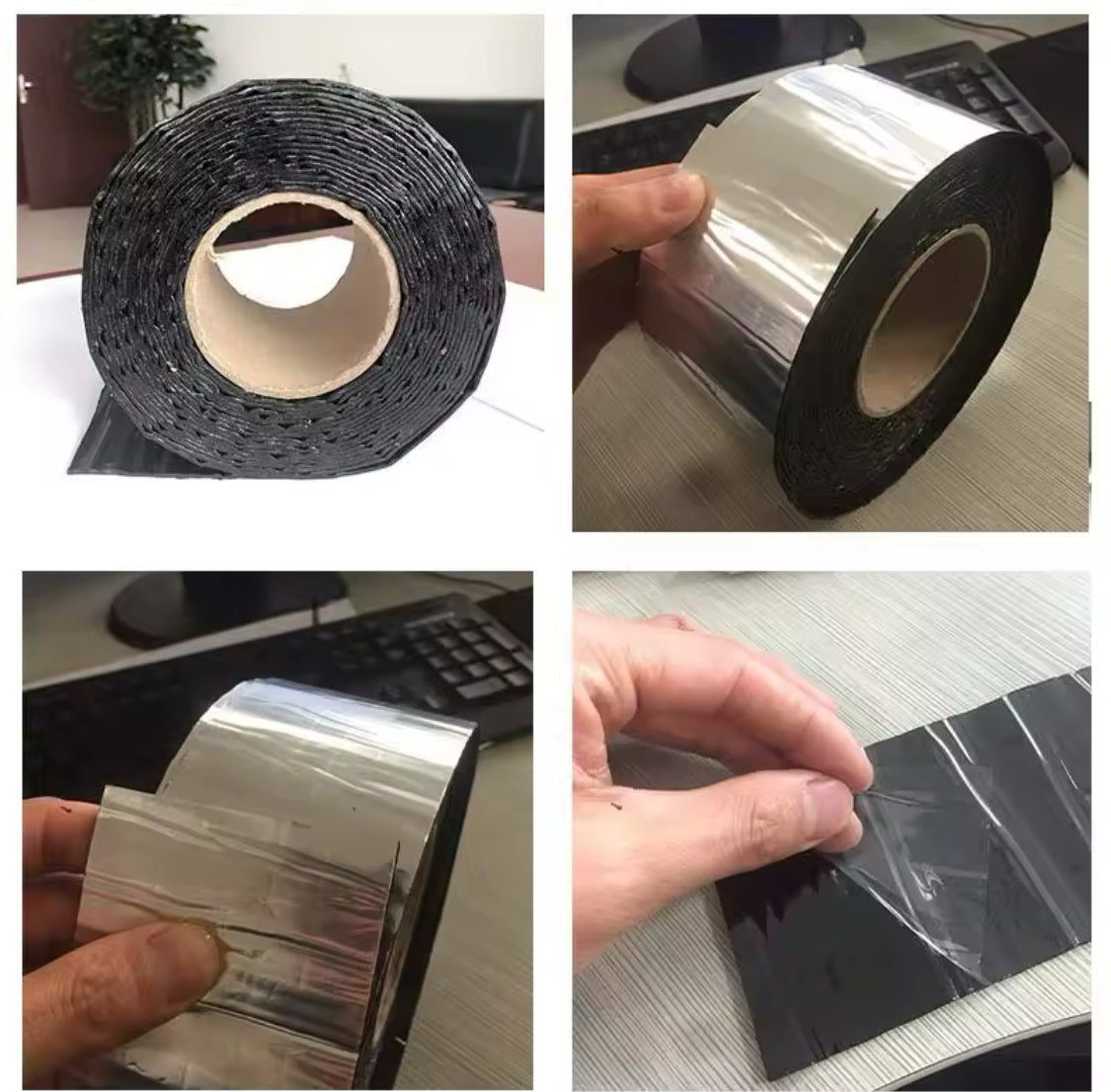 Self Adhesive Sealing Tape, Waterproof Seal Repair Sticker, Roof Duct Damage Sealant Tape