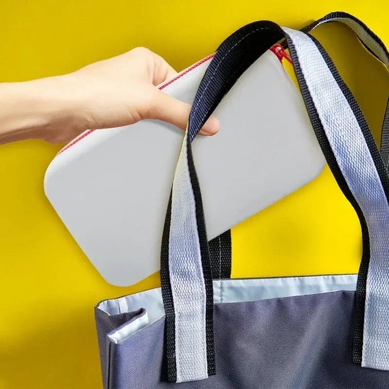 Silicone Travel Cosmetics Pouch, Square Silicone Storage Bag, Multifunctional Zipper Storage Bag, Portable Digital Waterproof Organizer