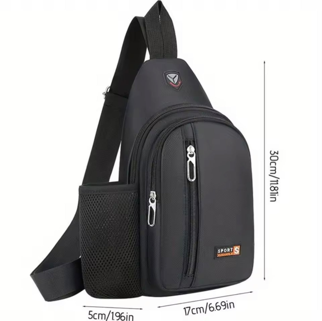 Travel Crossbody Bag, Large Capacity Oxford Cloth Shoulder Bag, Boys Fashion Lightweight Chest Bag