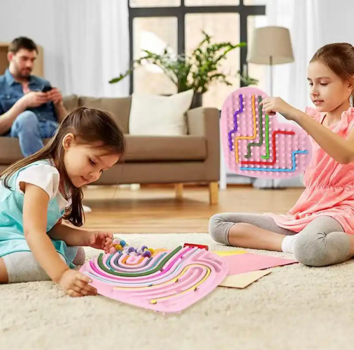 Toddlers Activity Board, Educational Silicone Strip Fidget, Kids Activity Toy