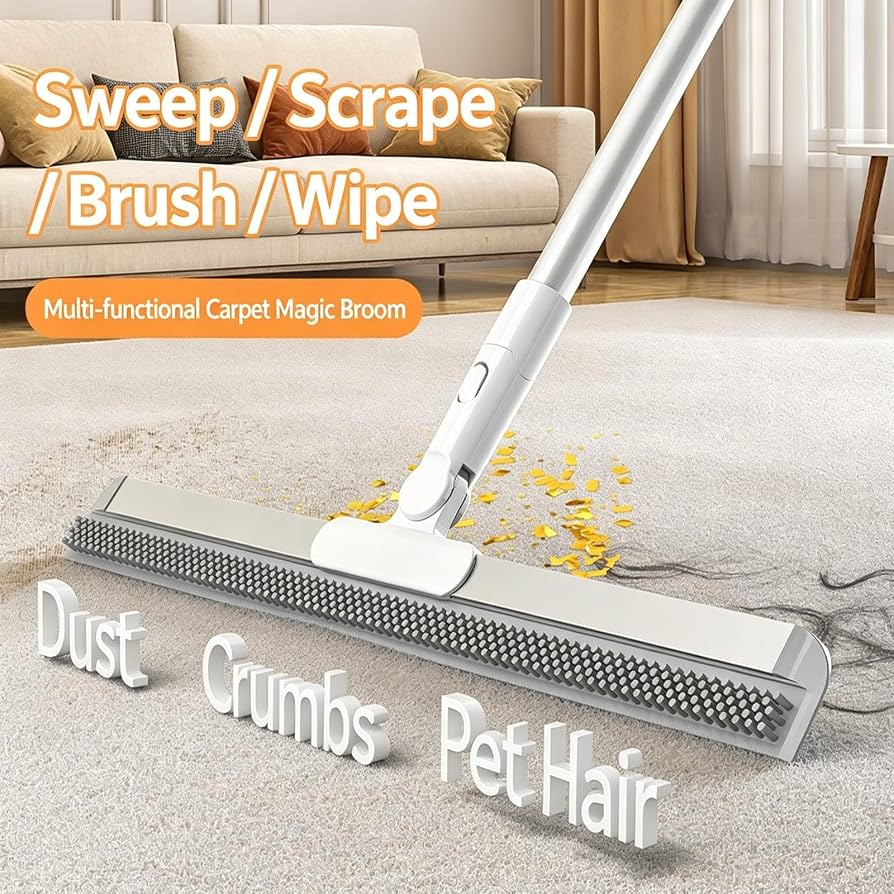 Magic Broom Bathroom Silicone Wiper, Window Washing Glass Scrapper, Household Cleaning Tools