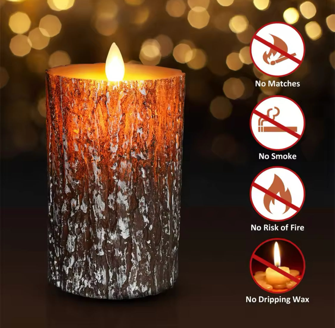 LED Candle Flameless Light, Electronic Candle for Home Events, LED Decoration Candles Light