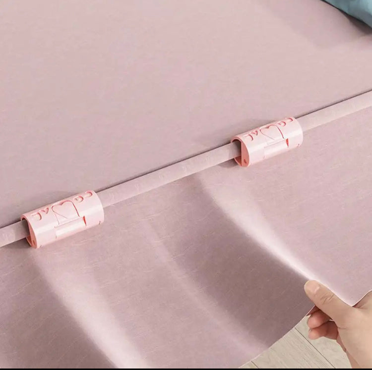 Set of 10 BedSheet Clips, Plastic Non-slip Clamp Quilt Bed Cover Device, Curtain Blanket Buckles