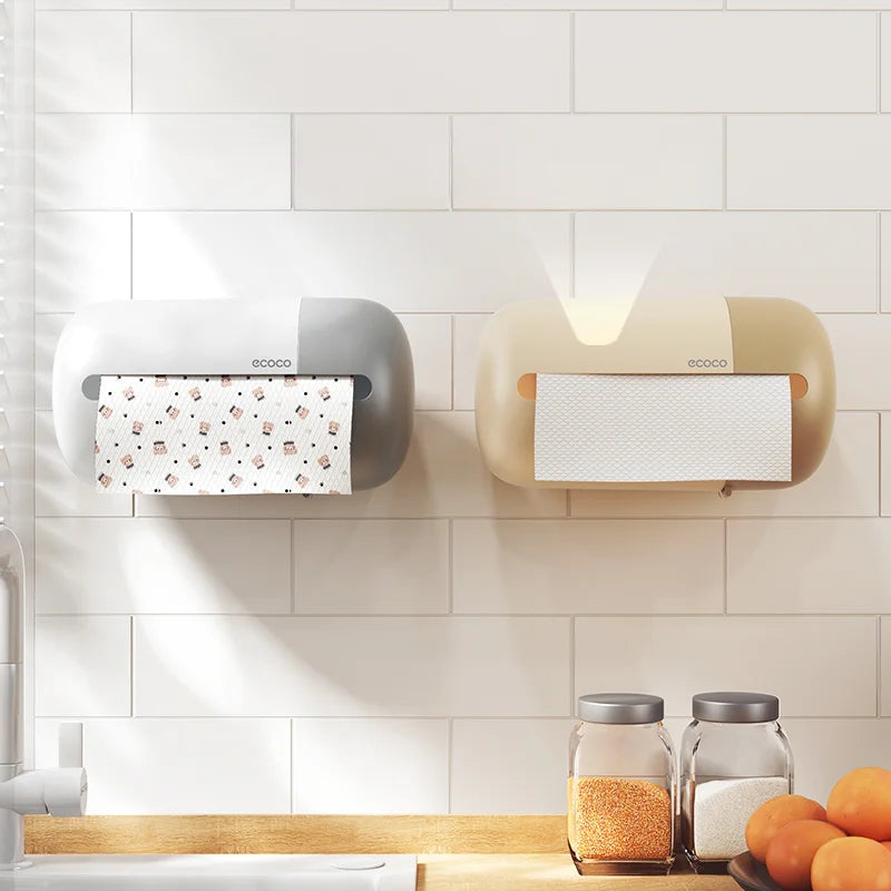 Wall Mounted kitchen Tissue Box, Toilet Paper Box, Hand Wiping Tissue Dispenser, Kitchen And Bathroom Tissue Holdern