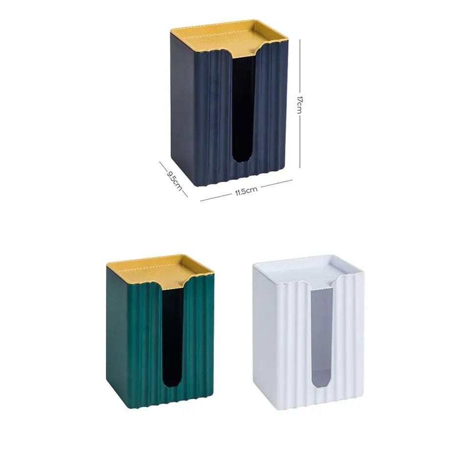 Funky Facial Tissue Box, Wall Mounted Napkin Holder, Self Adhesive Simple Paper Shelf, Nordic Luxury Tissue Box, Rectangular Plastic Tissue Paper Holder, Tissue Storage Box with Storage Shelf, Folded Hand Towel Dispenser