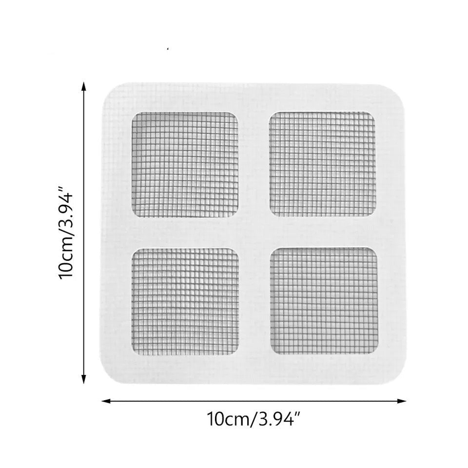 Window Net Mesh Sticker, Self Adhesive Hair Drain Sticker, Window Screen Repair Tape, Multifunctional Floor Drain Patch, Anti Blocking Wires Patch, Kitchen Bathroom Shower Sticker