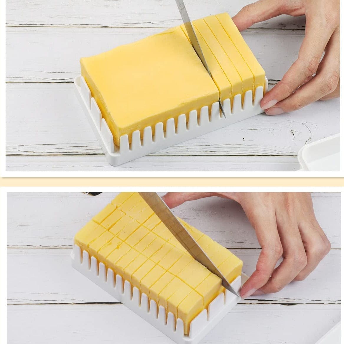 Butter Cutting Box, Crisper Butter Cutting Case With Lid, Cheese Butter Cutting Storage Box, Butter Refrigerator Fresh Keeper Container, Transparent Plastic Butter Box With Cover