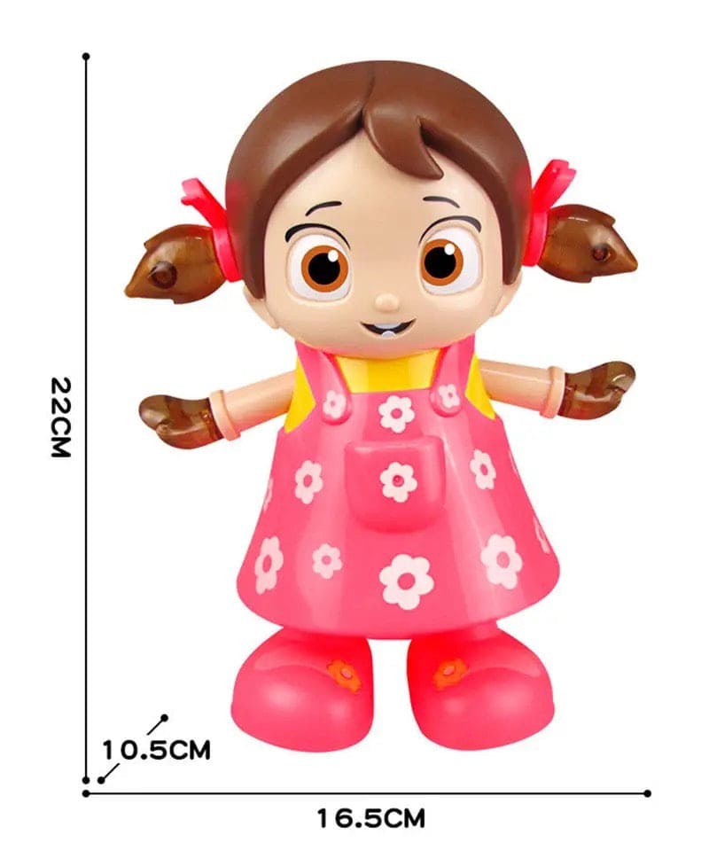 Walking Dancing Doll, Electric Lighting Music Baby Reborn Doll, Musical Flash Light Baby Doll, Dancing Girl Toy with 3D Lights Music