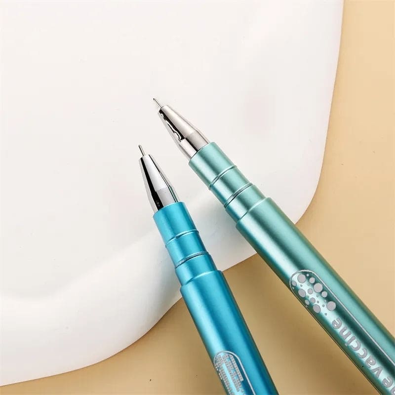 Luminous Vaccine Gel Pen, Doctor Nurse Pen, Syringe Neutral Pens, Syringe Modeling Gel Pen, Student Stationery Pen, School Office Supplies Gel Pen, Creative Syringe Shape Gel Pen