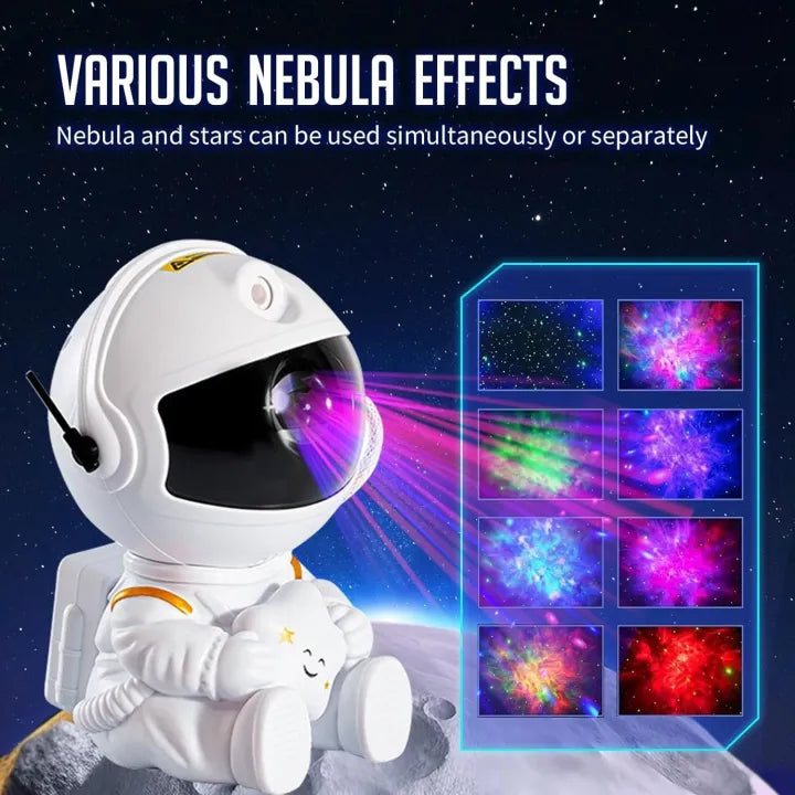 Astronaut Galaxy Projector Night Light, Starry Sky Projector Lamp, Kids Astronaut Galaxy Projector, 3D Astronaut Galaxy Projection Light