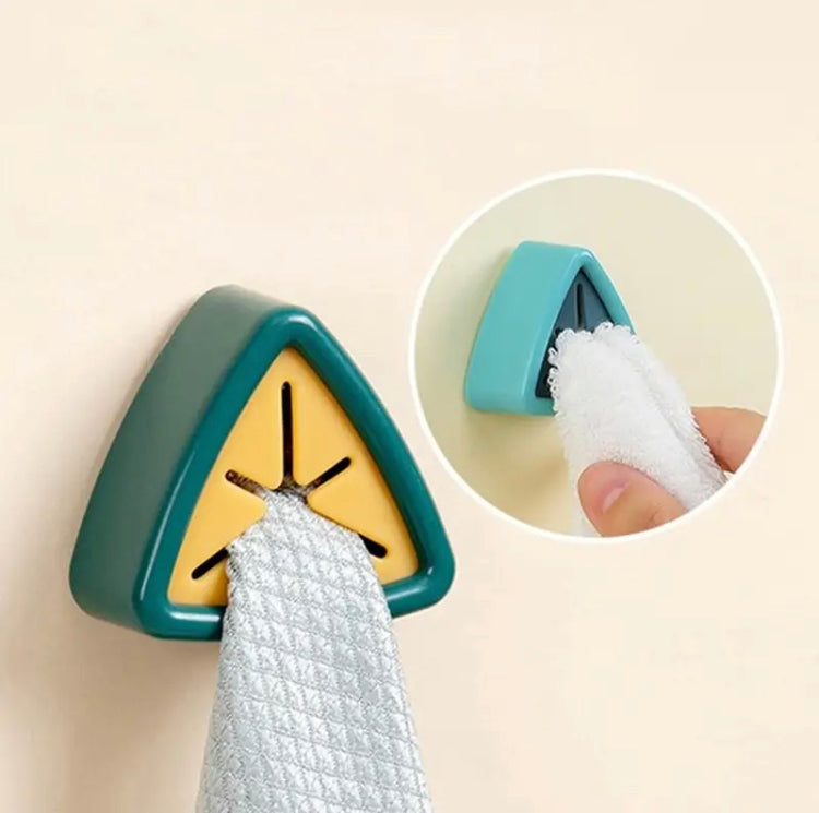 Set Of 4 Triangle Towel Holder, Towel Hooks For Kitchen Rags, Wall Mounted Bathroom Organizers