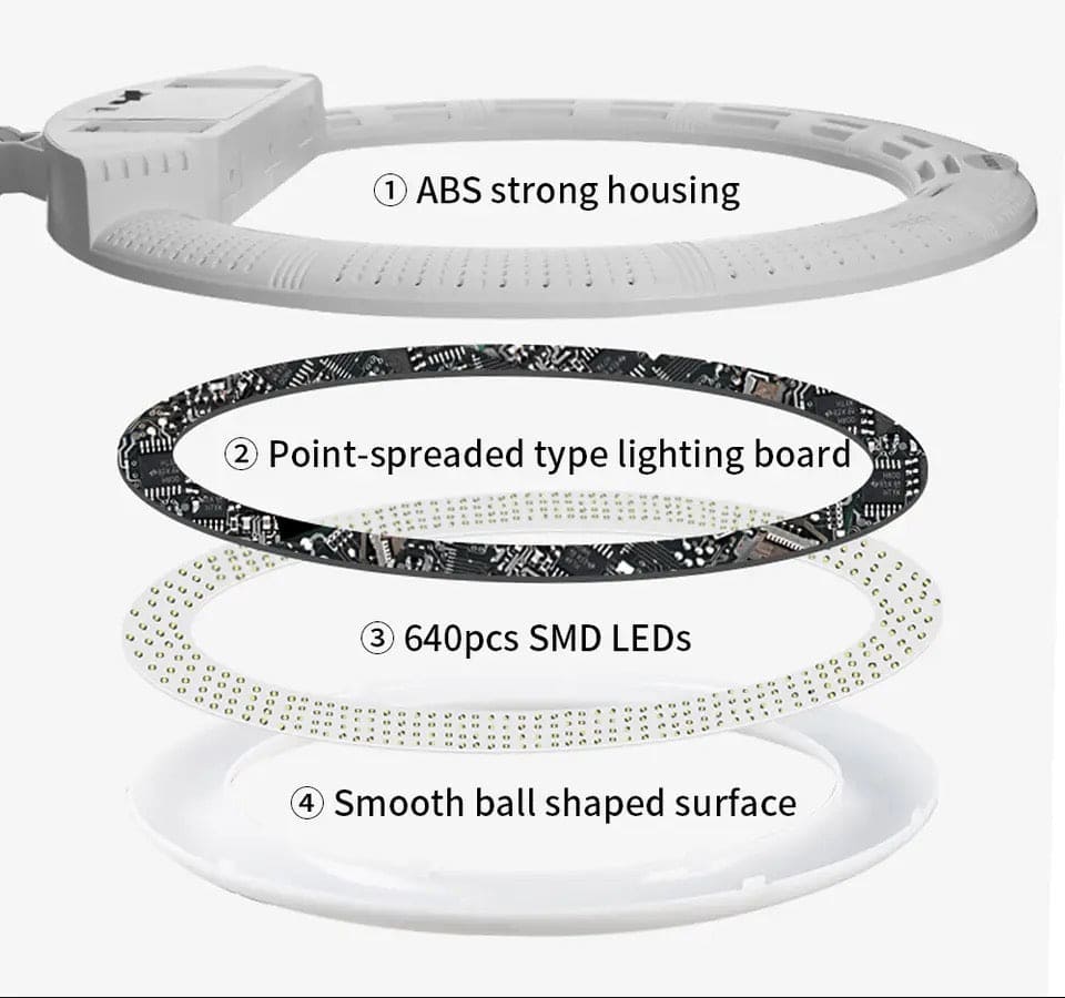 Professional Ring Light, 22inch Led Ring Lamp, Photographic Tiktok Lamp, Beauty Selfie Led Digital Ring Light, Photography Lighting with RC for Selfie YouTube Live Streaming