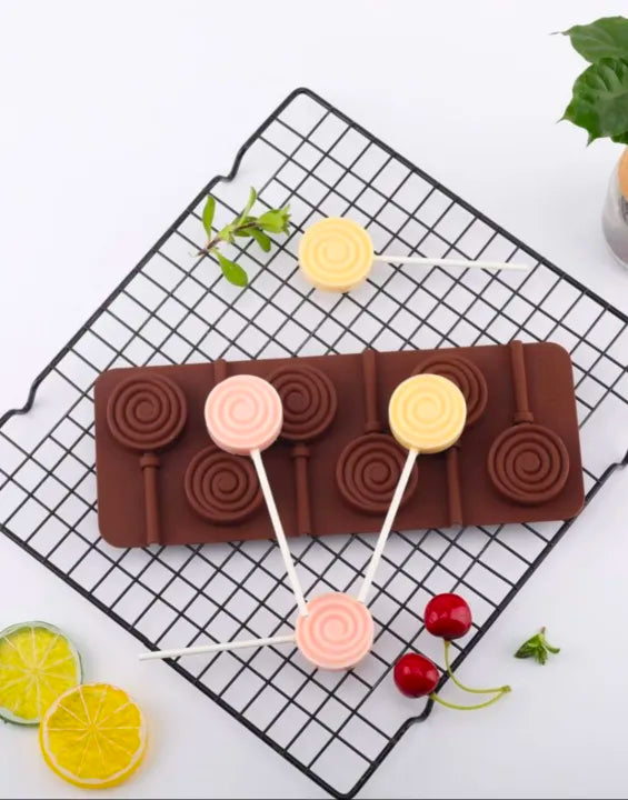Silicone Lollipops Mold, Chocolate Candy Stick Mold, Reusable Ice Lolly Mold, Cute Silicone Jelly Ice Mold